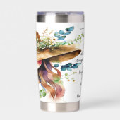 あの女は力ずくで着ているパーソナライズされた 保温保冷タンブラー (正面)