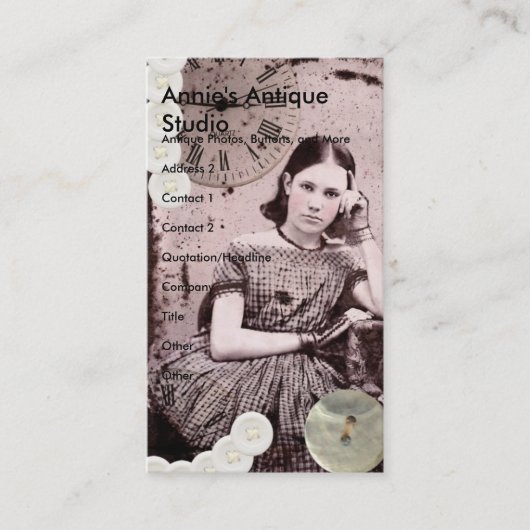 あの女は始終持っている 名刺 (正面)