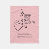 あの女は猛威を振るうパーソナライズされた フリースブランケット (正面)