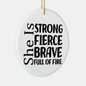 あの女は猛威を振るう セラミックオーナメント (右)