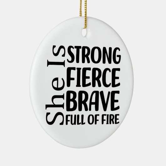 あの女は猛威を振るう セラミックオーナメント (右)