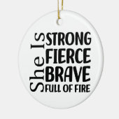 あの女は猛威を振るう セラミックオーナメント (左)