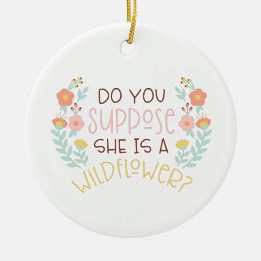 あの女は花が好い セラミックオーナメント (正面)