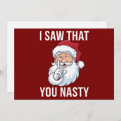 あの嫌らしい面白いクリスマス最高に笑った  シーズンカード (正面/裏面)