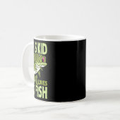 あの子は魚が好きだ魚釣り コーヒーマグカップ (正面左)
