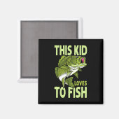 あの子は魚が好きだ魚釣り マグネット (正面/裏面)