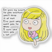 あの子 シール (正面)