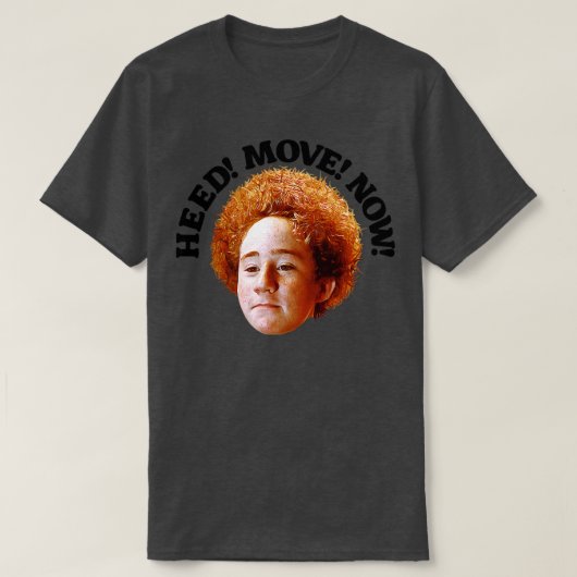 あの少年の頭は楊枝のオレンジのような毛だ Tシャツ (デザイン正面)