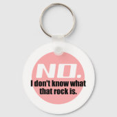 あの岩が何か分からない(ピンク) キーホルダー (正面)