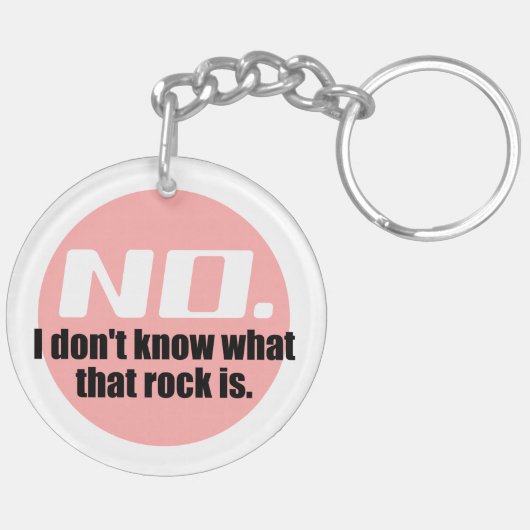 あの岩が何か分からない(ピンク) キーホルダー (裏面左)