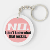 あの岩が何か分からない(ピンク) キーホルダー (裏面)