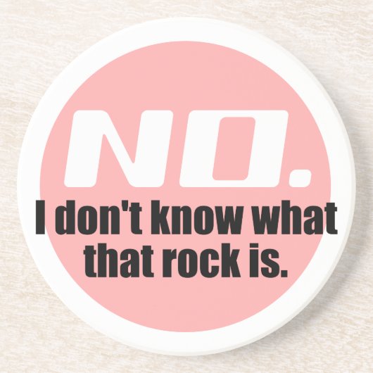 あの岩が何か分からない(ピンク) コースター (正面)