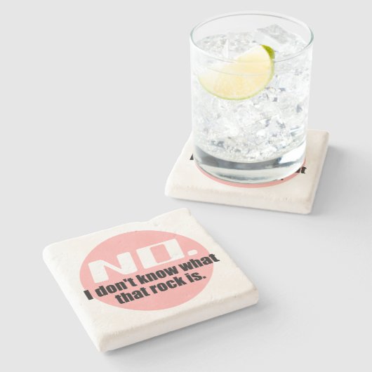 あの岩が何か分からない(ピンク) ストーンコースター (横)