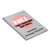 あの岩が何か分からない(ピンク) ノートブック (右側)