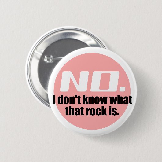 あの岩が何か分からない（ピンク） 缶バッジ (正面&裏面)