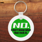 あの岩が何か分からない(緑) キーホルダー (正面)