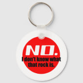 あの岩が何か分からない(赤) キーホルダー (正面)