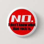 あの岩が何か分からない(赤) 缶バッジ (正面)