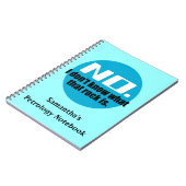 あの岩が何か分からない(青) ノートブック (左側)