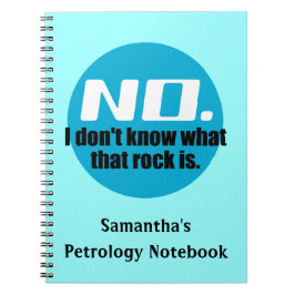 あの岩が何か分からない（青） ノートブック