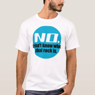 あの岩が何か分からない(青) Tシャツ