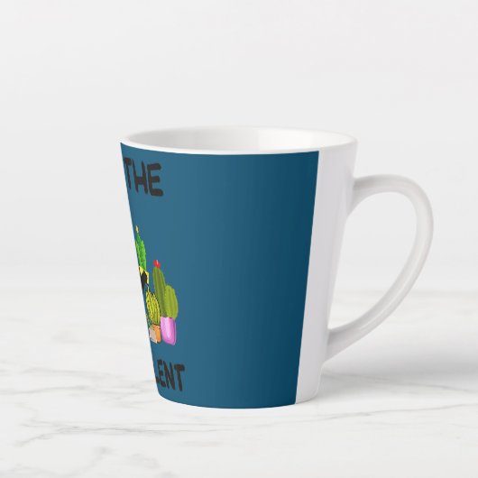 あの工場で働く女おもしろいは猫 カフェラテマグ (右)