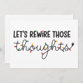 あの思考を書き換えよう メンタルヘルス Xmas シーズンカード (正面/裏面)