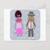 あの揺れる靴下の猿 ポストカード (正面)