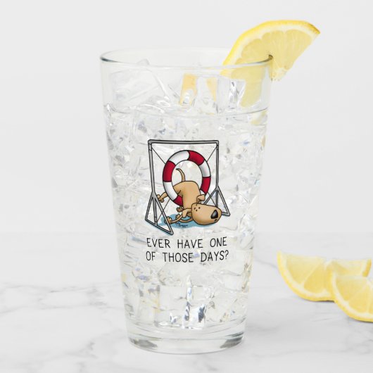 あの日は?犬の敏捷性事故 タンブラーグラス (アイス裏面)