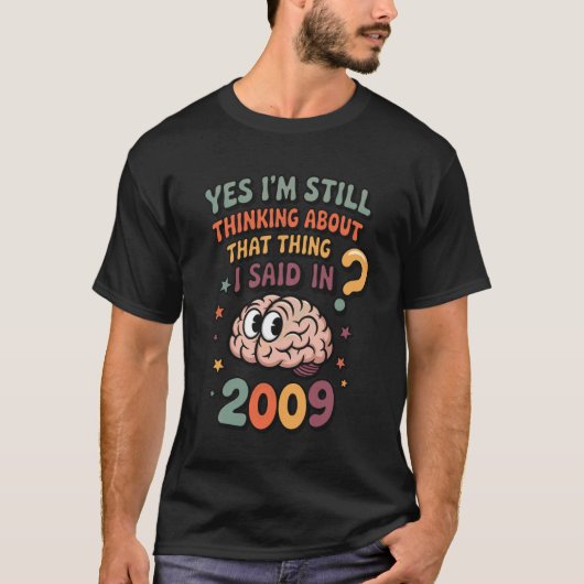あの時言ったことをまだ考えている - F Tシャツ (正面)