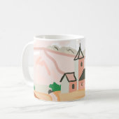 あの暖かく平和感じな コーヒーマグカップ (正面左)
