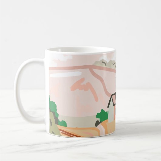 あの暖かく平和感じな コーヒーマグカップ (左)