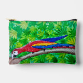 あの木に深紅のマカオが！ アクセサリーポーチ (正面)