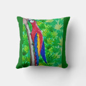 あの木に深紅のマカオが！ クッション (裏面)