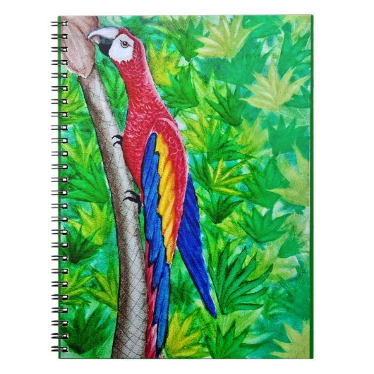 あの木に深紅のマカオが! ノートブック (正面)