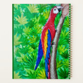 あの木に深紅のマカオが！ プランナー手帳 (裏面)