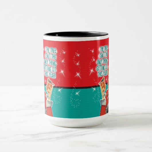 あの木に火が付くのは木だけではない マグカップ (中央)