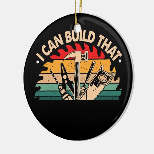 あの木工作れる大工おもしろいさ セラミックオーナメント (左)