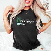 あの植物の恋人の母おもしろい白を伝播する Tシャツ