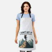 あの歩道がこんなに平らなハイキングに見えるとは思えない エプロン (着用した状態)