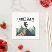 あの歩道がこんなに平らなハイキングに見えるとは思えない スタンダードカクテルナプキン (インサイチュ)