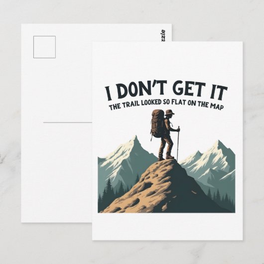 あの歩道がこんなに平らなハイキングに見えるとは思えない ポストカード (正面/裏面)