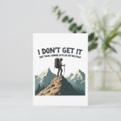 あの歩道がこんなに平らなハイキングに見えるとは思えない 案内ポストカード (スタンド正面)