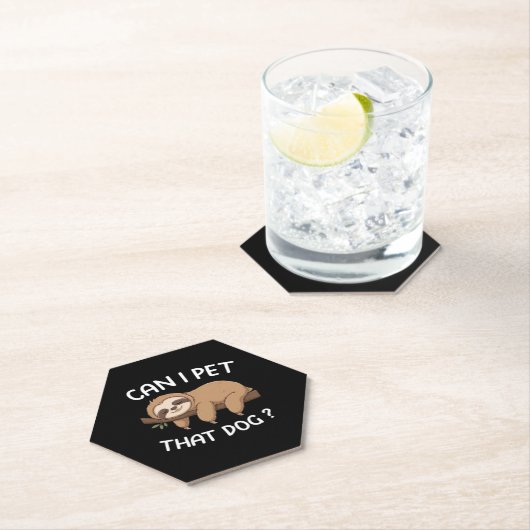 あの犬のナマケモノおもしろいを飼ってもいい動物愛好家 ペーパーコースター (インサイチュ)