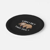 あの犬のナマケモノおもしろいを飼ってもいい動物愛好家 ペーパープレート (アングル)