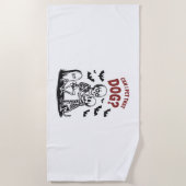 あの犬のハロウィンをペットにできるか ビーチタオル (正面)