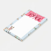 あの犬の生活の大切なノート青のパターン ポストイット (アングル)