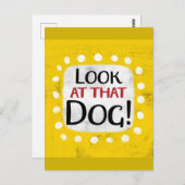 あの犬はがきを見る ポストカード (正面/裏面)