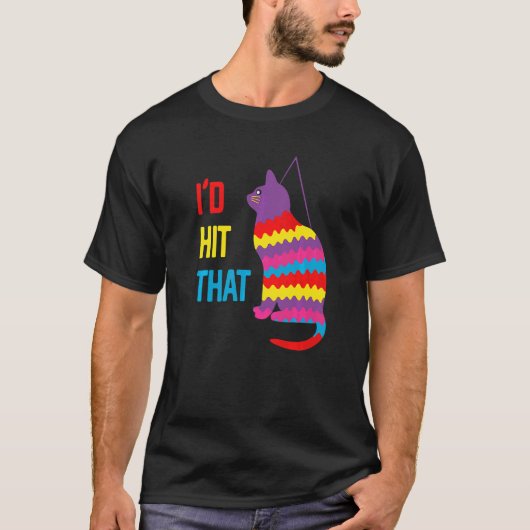 あの猫ピナタチンコ・デ・マヨを叩いた Tシャツ (正面)