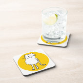 あの猫漫画。猫が立っている。 コースター (右側)